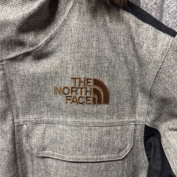 The North Face Men's Tan Jacket with Fur‎ Hood - Picture 5 of 9